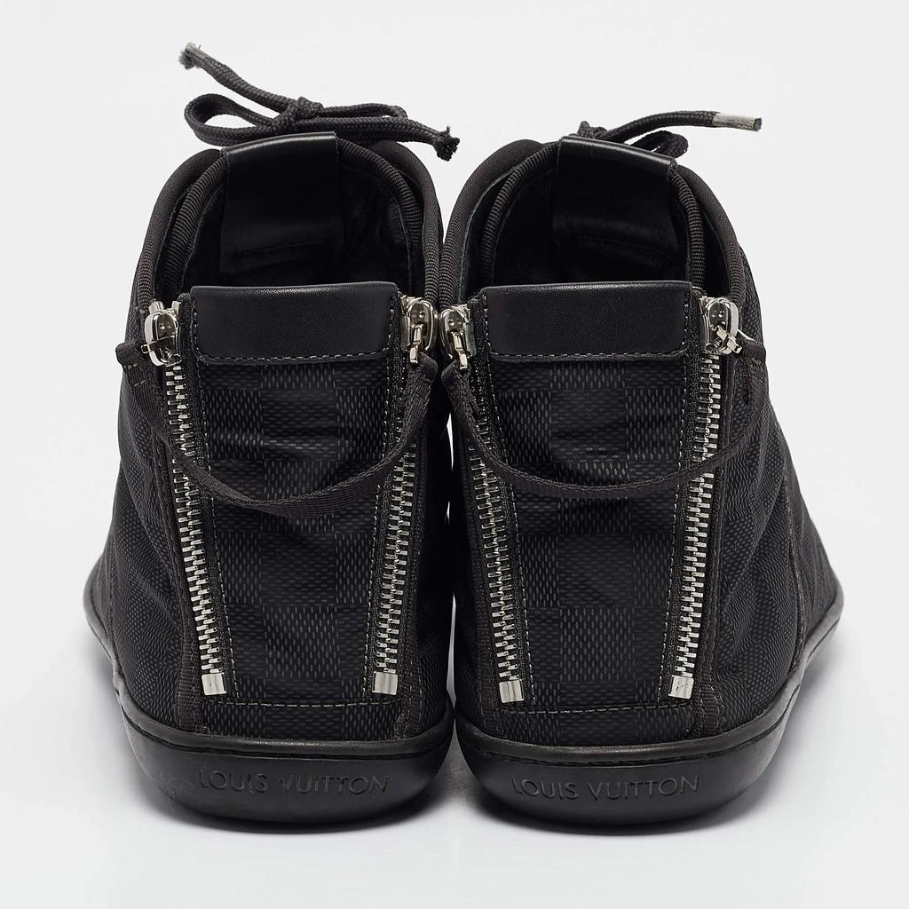 Louis Vuitton Louis Vuitton Black Nylon and Leather High Top Sneakers Size 41 5