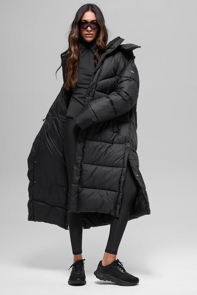 Alo Gold Rush Puffer Trench - Black - Coats - Free Shipping