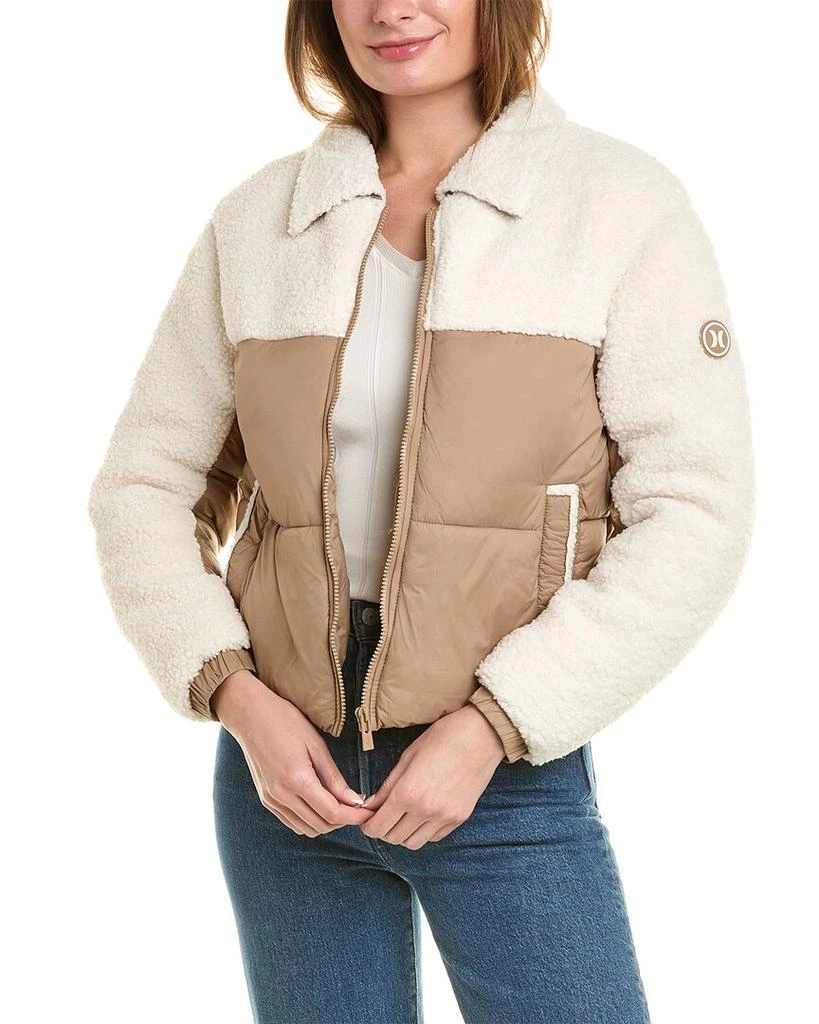 Hurley Hurley Chelsea Cropped Quilted Jacket 1