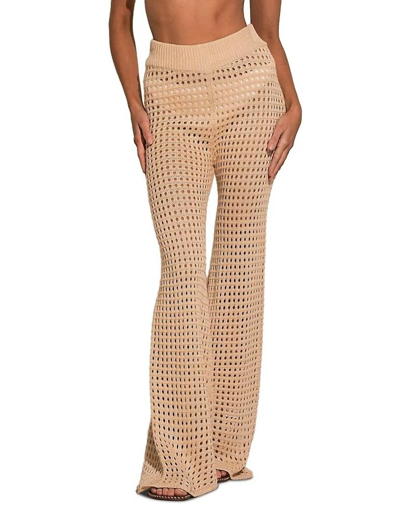 Elan Kalena Crochet Pants In Natural 1