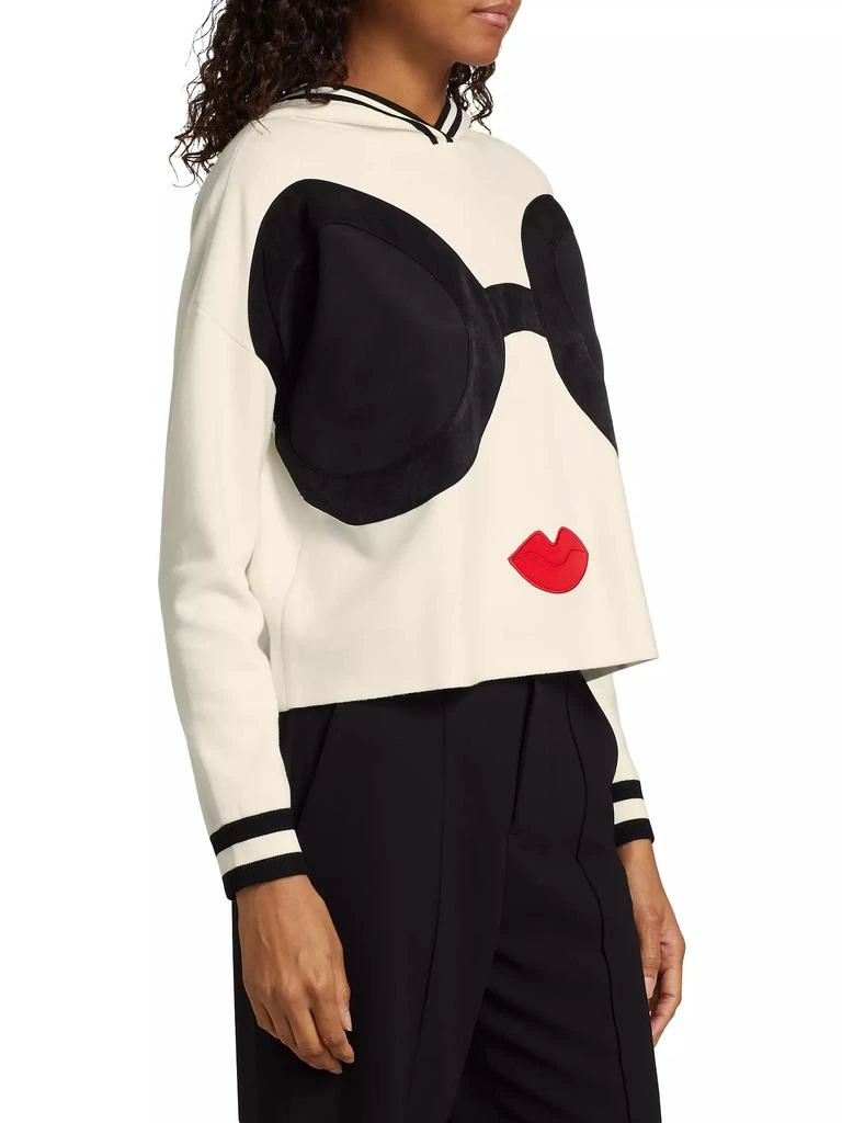 Alice + Olivia Oscar Saceface Double Knit Pullover Sweater 4