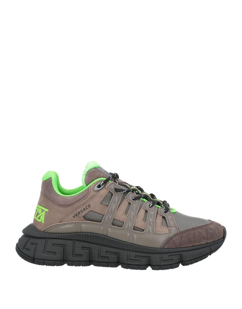 スニーカー Versace Sneaker Calf Leathersuedefabric Versace Calf Leather Men's Sneakers - Casual Shoes - Free