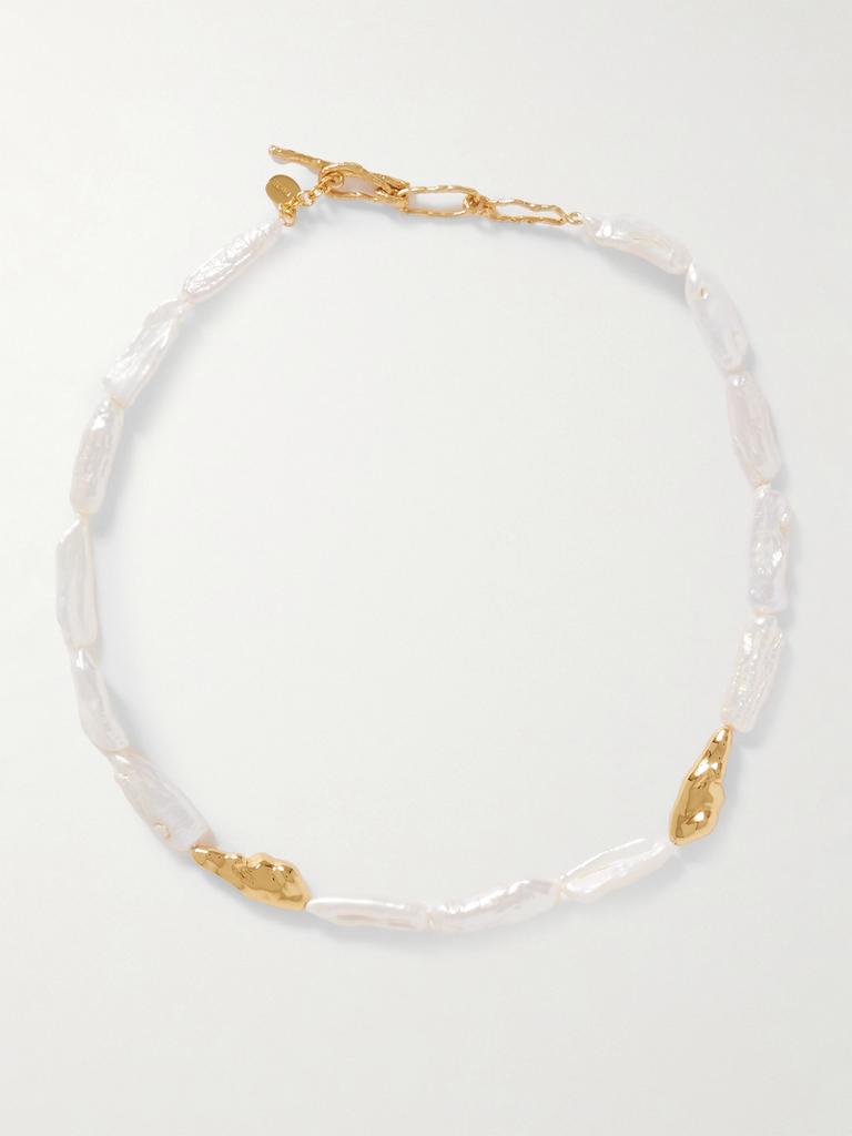 PACHAREE Birch 珍珠镀金项链