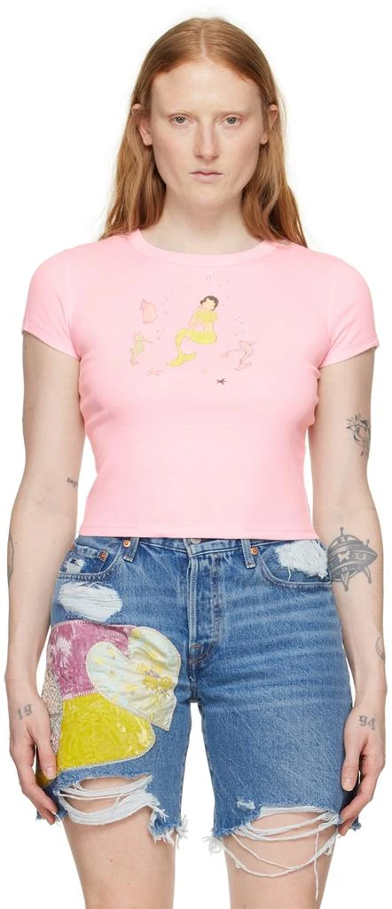 Anna Sui Pink Mermaid T-Shirt 1