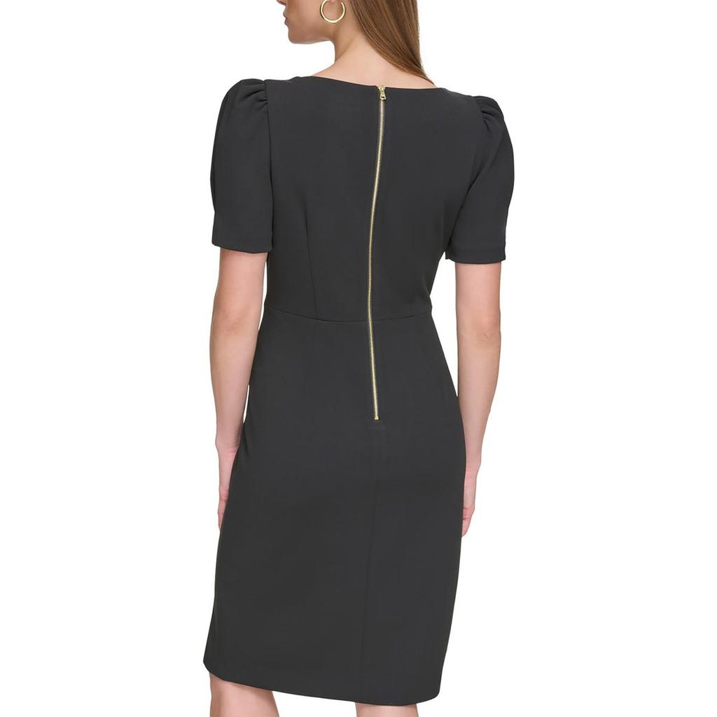 DKNY Womens Sequined Above Knee Sheath Dress