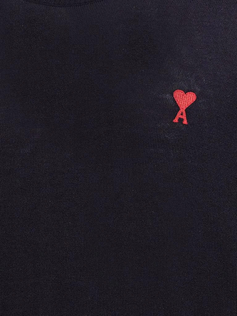 AMI AMI Paris Ami de Coeur Logo Embroidered Crewneck Jumper 4