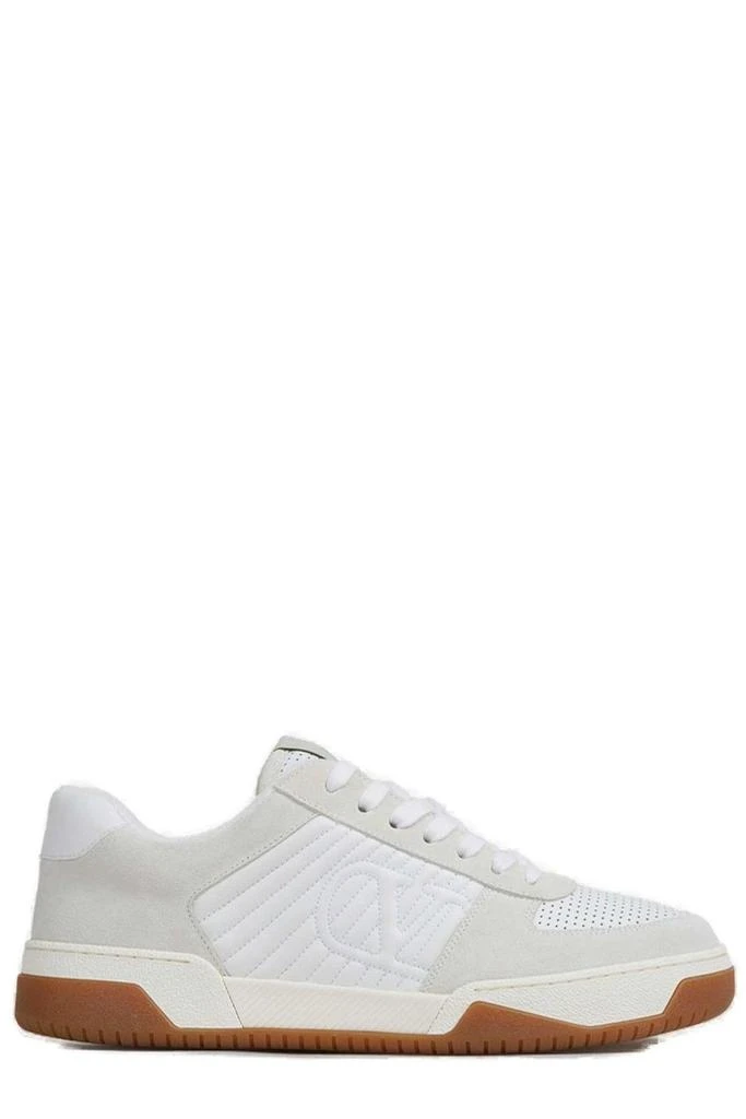 Valentino Valentino VLogo Signature Round Toe Lace-Up Sneakers 1