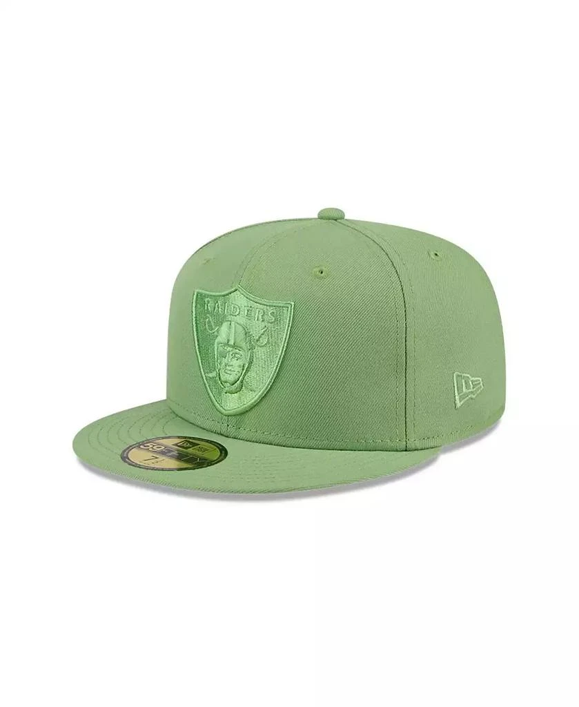 New Era Men's Green Las Vegas Raiders Color Pack 59FIFTY Fitted Hat 1