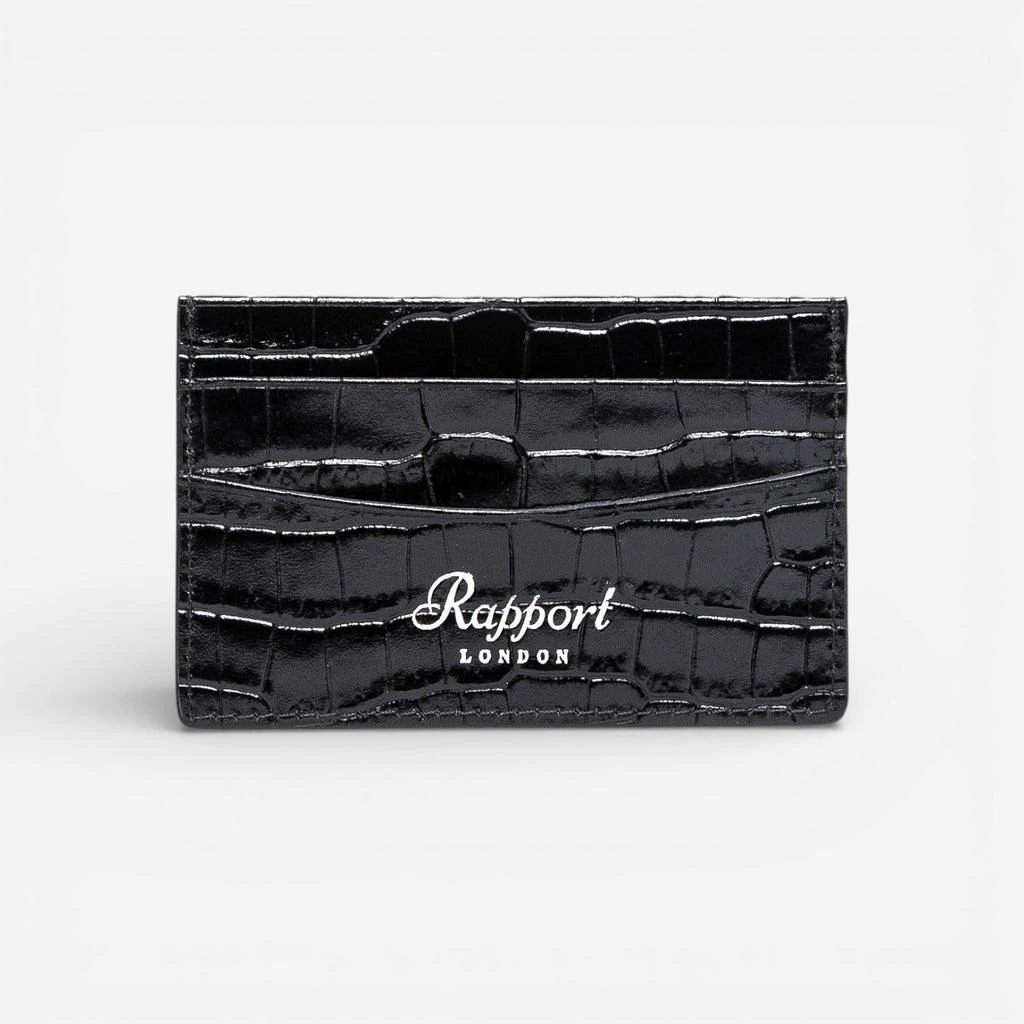 Rapport Rapport Director’s Range Black Leather Credit Card Holder D334