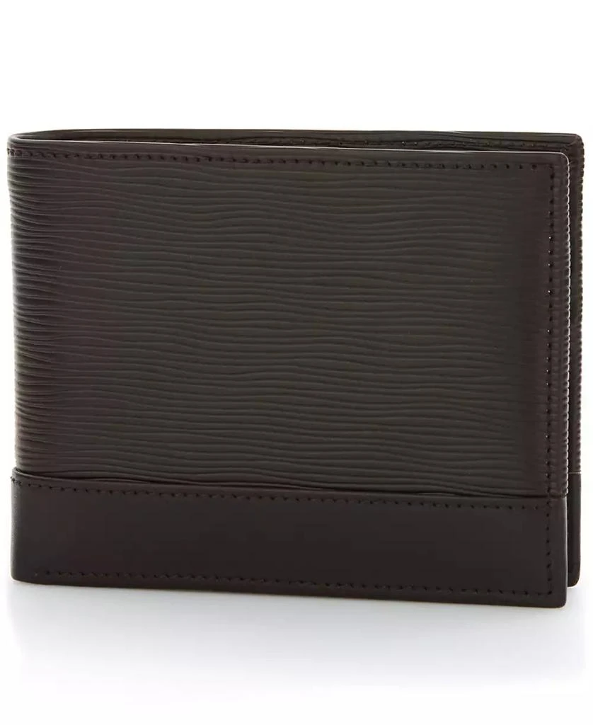 Perry Ellis Men
s Leather Passcase Wallet