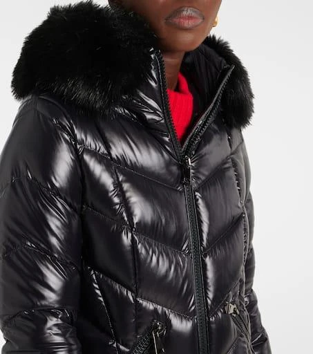 Moncler Fulmarus shearling-trimmed down coat 5