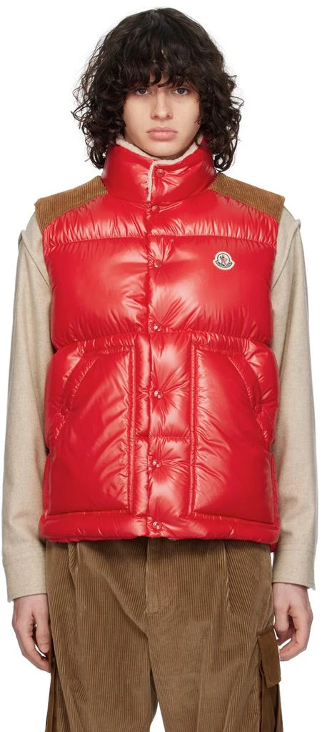 Moncler Red Ardeche Down Vest 1