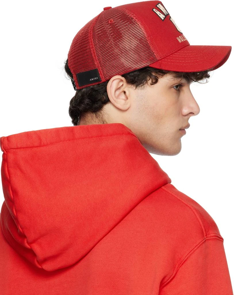 AMIRI Red 'MA' Hollywood Trucker Cap 3
