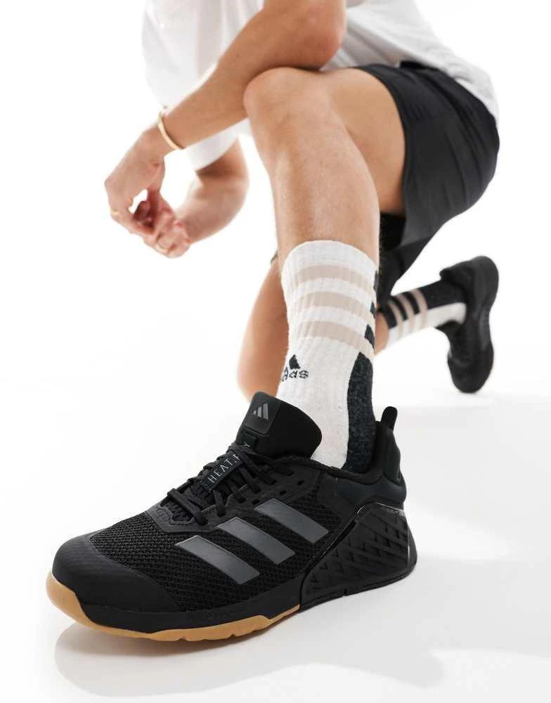 Adidas adidas Training Dropset trainer in black 1