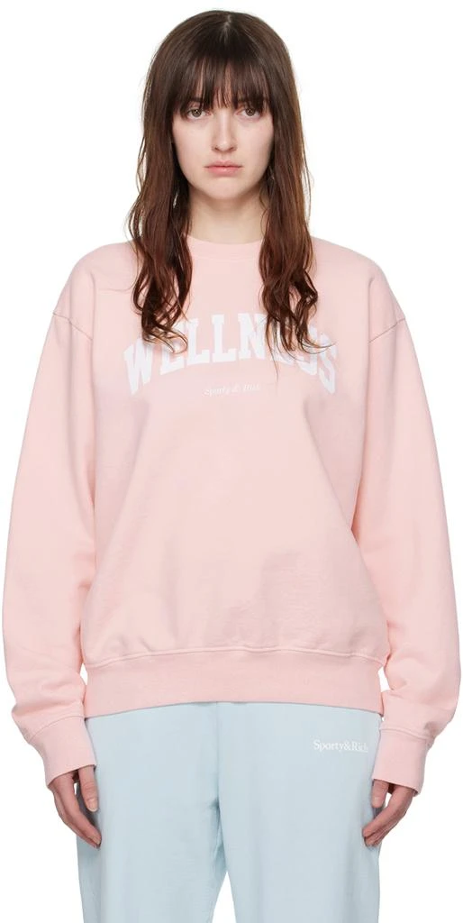 Sporty & Rich Pink Wellness Ivy Sweatshirt 1