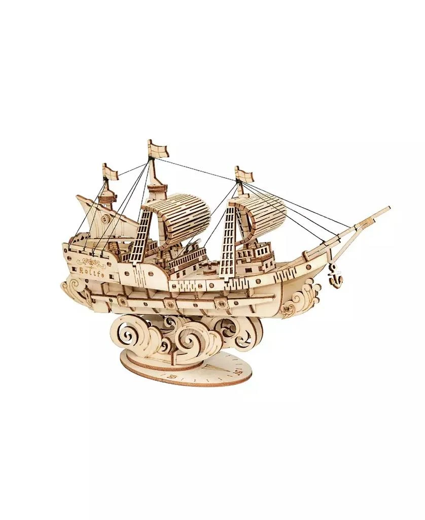 Flash Popup DIY 3D Wood Puzzle - Sailing Ship - 118pcs 3