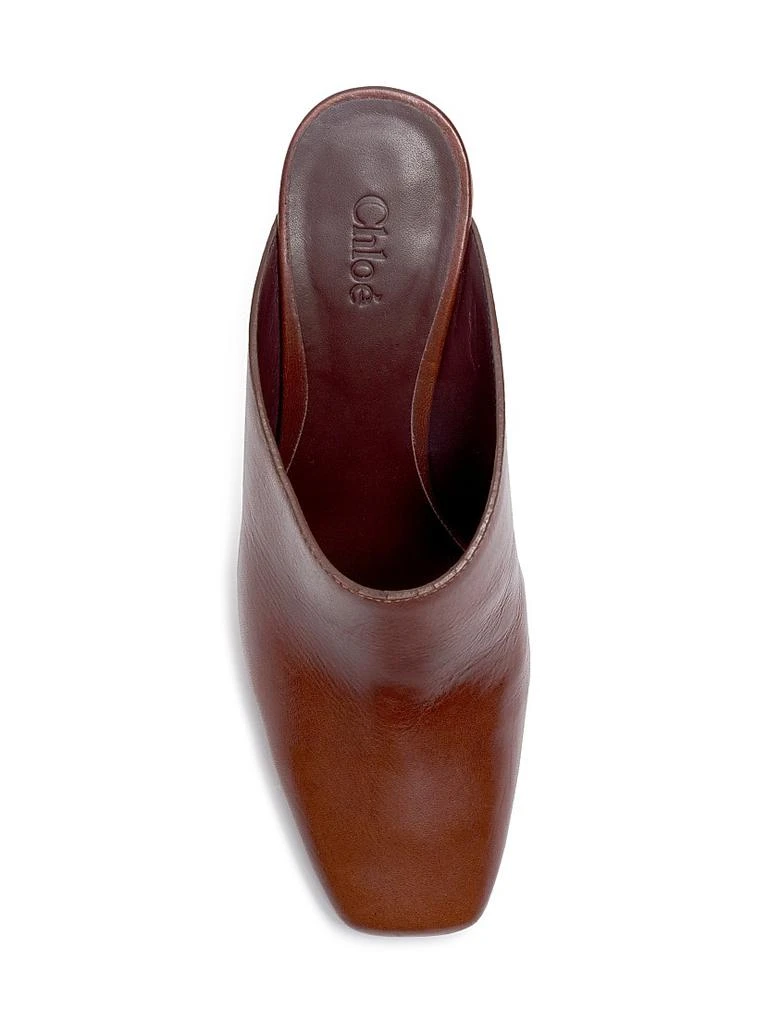 Chloé Ambre 105MM Leather Mules 5