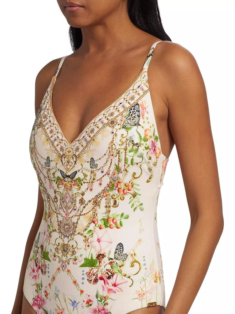Camilla Printed V-Neck One-Piece Swimsuit 5