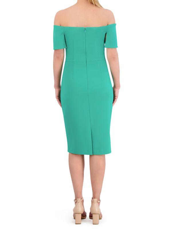 Vince Camuto Off Shoulder Sheath Midi Dress