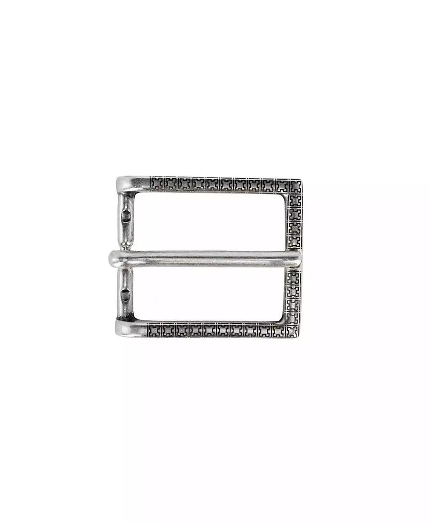 TRAFALGAR Men's 30mm Lasered Patterned Solid Brass Italian Harness Belt Buckle