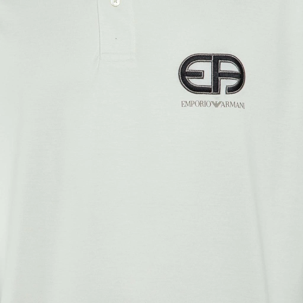 Emporio Armani Emporio Armani White Jersey Logo Embroidered Polo T-Shirt 3XL 3