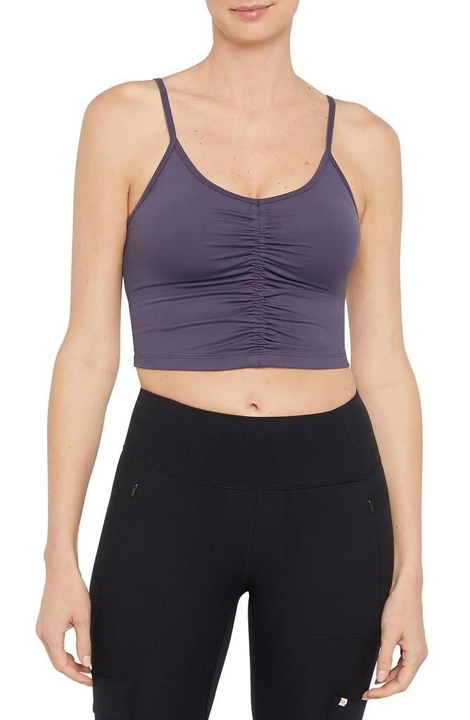 MARIKA Paige Longline Ruched Bralette 1