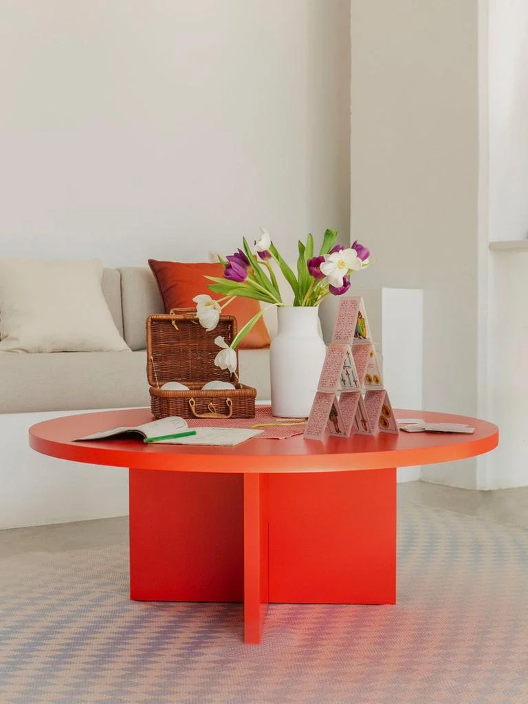 Really Nice Things Table Basse Pausa Ronde 100 Cm En Stratifié - Flame - Flame