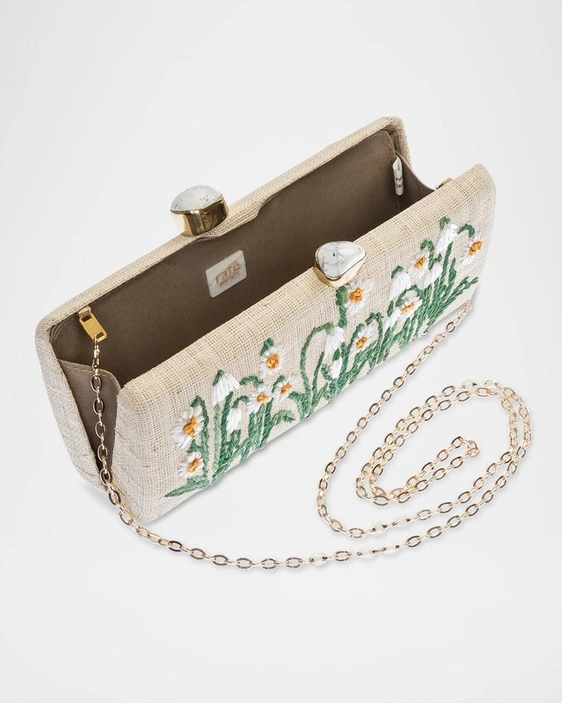 Rafe Alessandra Flower Long Clutch Bag 4