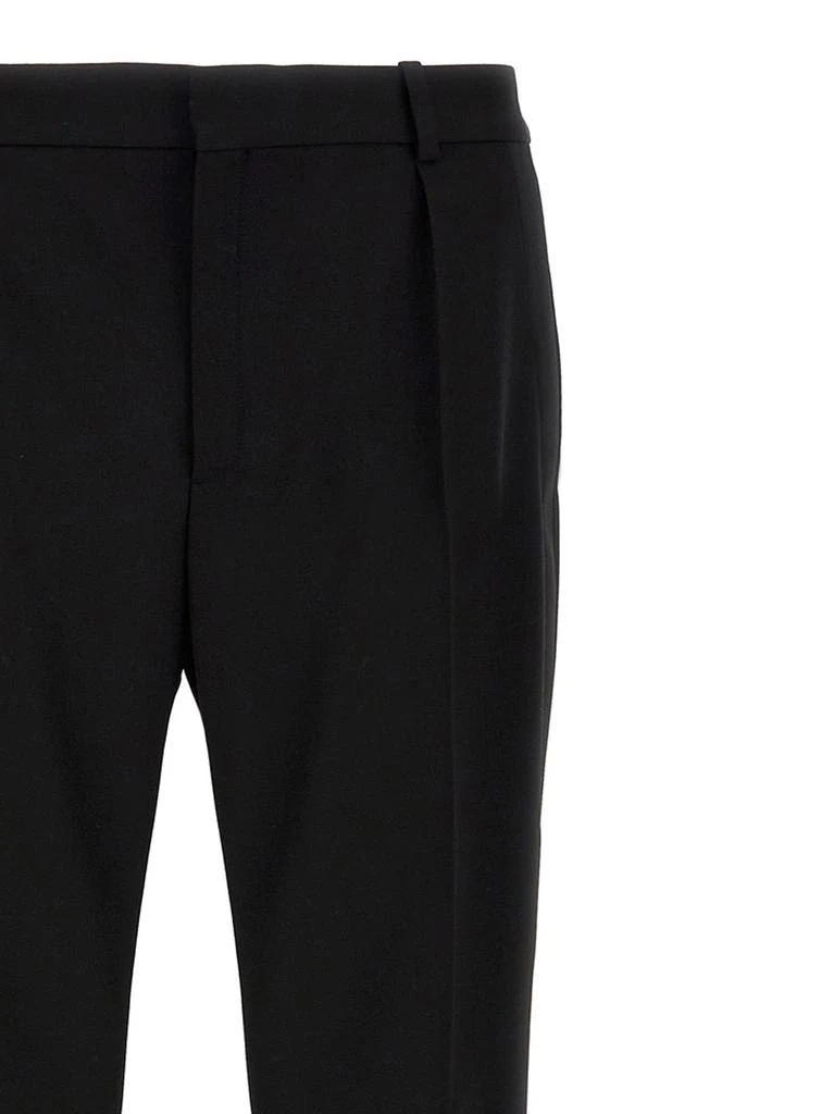 Saint Laurent Tucked-Up Pants Black 4