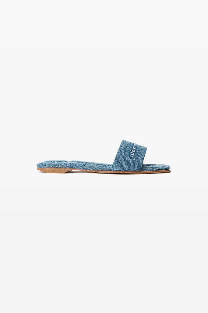 Alexander Wang Vy slide Sandal in Denim