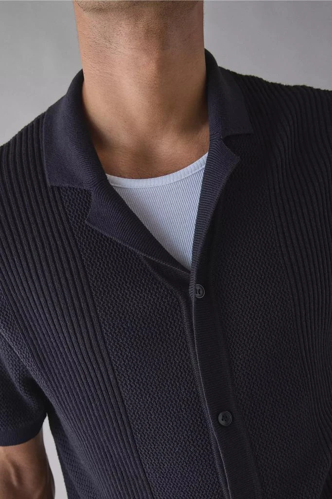 Urban Outfitters UO Catamaran Camp Collar Short Sleeve Sweater 3