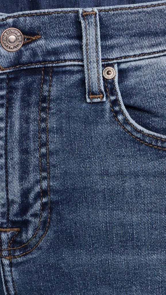 7 For All Mankind Cropped Alexa Jeans with Raw Cut Hem 5