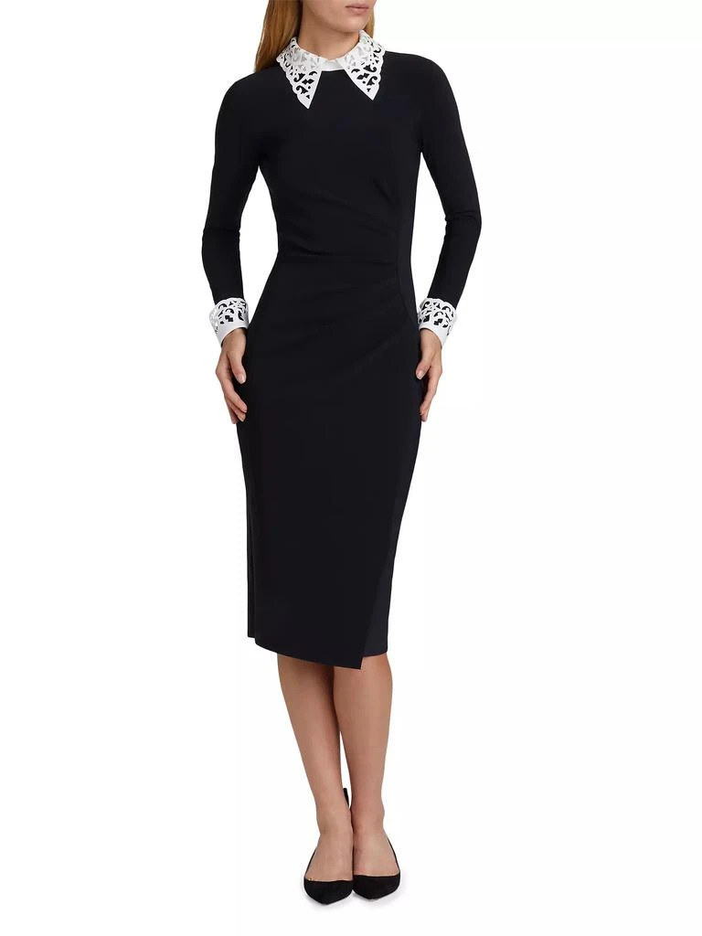 Chiara Boni Duchi Laser-Cut Trim Cocktail Dress 3