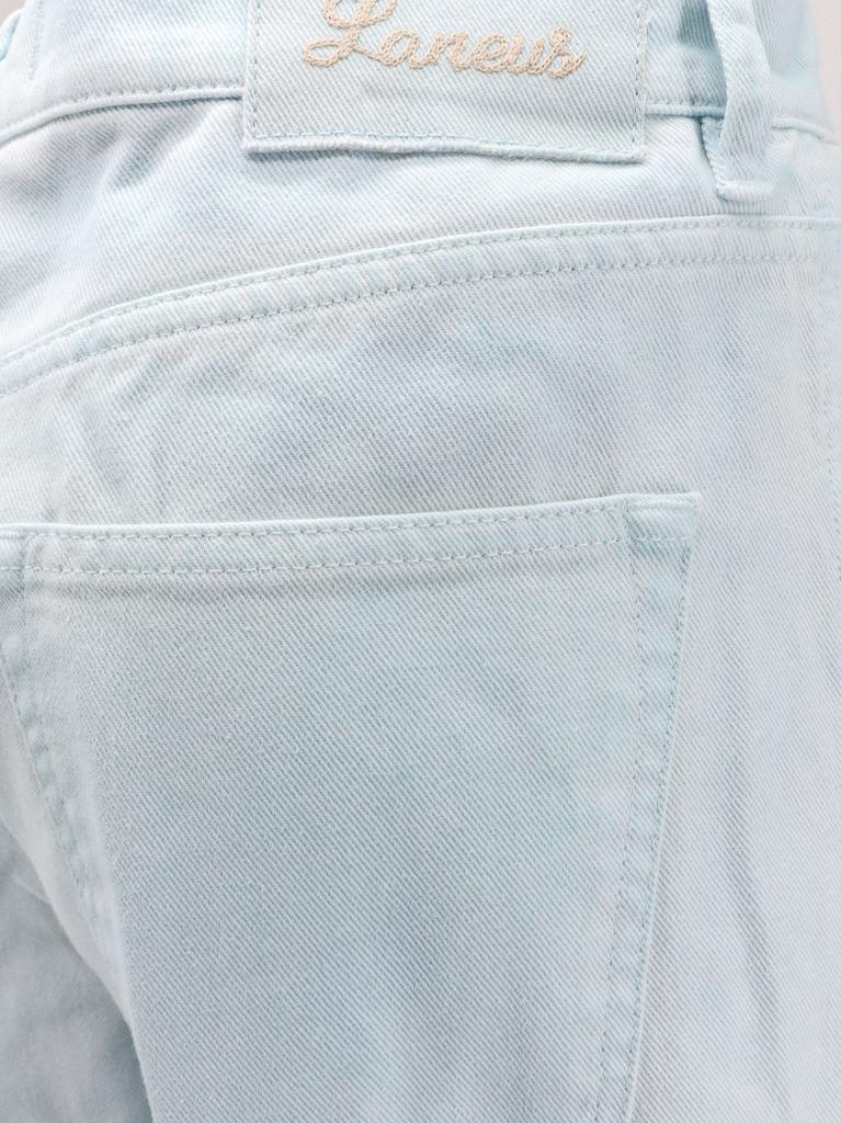 LANEUS Denim trouser with rewashed effect
