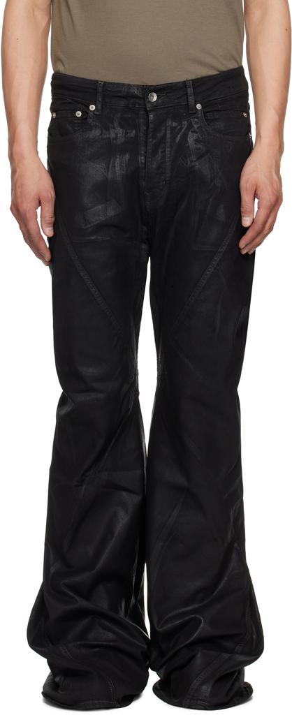 Shop Black Hollywood Bias Bootcut Jeans on Sale at BeyondStyle