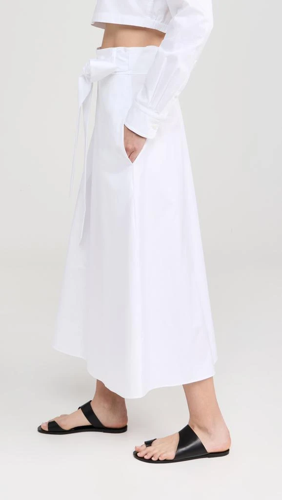 Tibi Eco Poplin Back Wrap Skirt 3