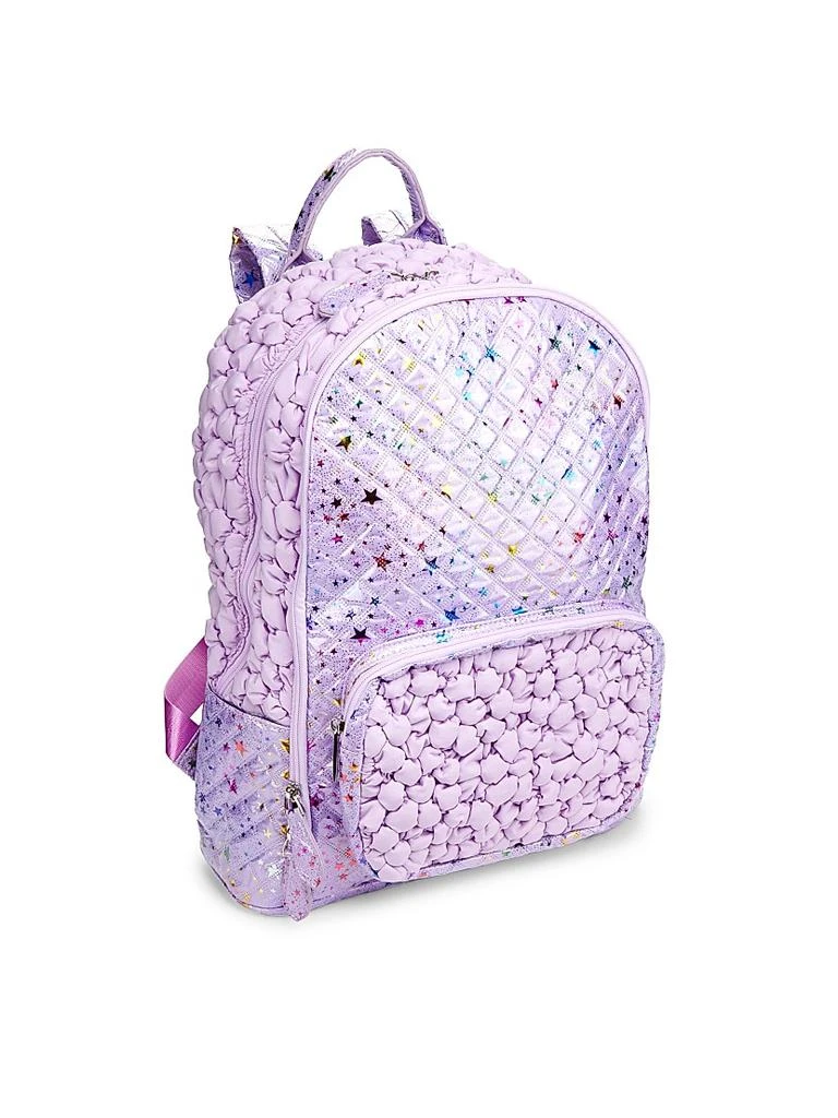 Bari Lynn Girl's Metallic Star Puffy Backpack 1