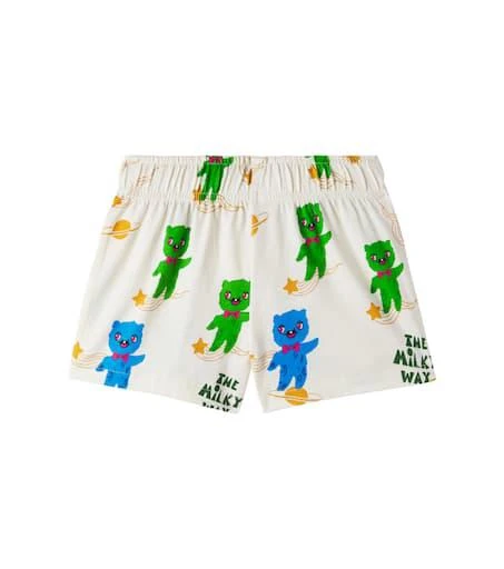 Mini Rodini Alien printed cotton jersey shorts