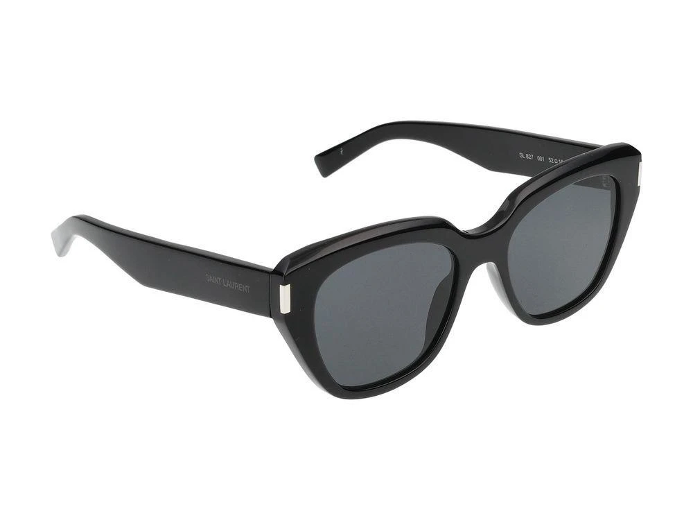 Shop Saint Laurent Eyewear Geometric Frame Sunglasses on  display picture 2