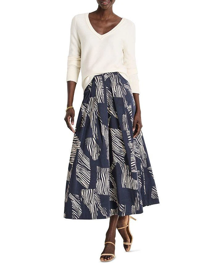 NIC+ZOE Zebra Print Midi Skirt 3