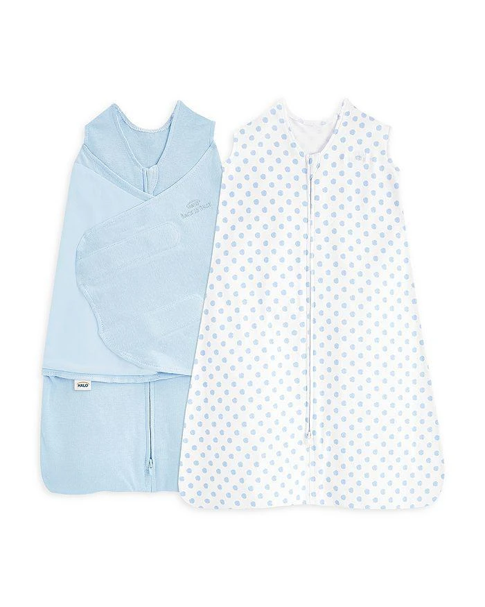 HALO Unisex SleepSack Organic Swaddle and Wearable Blanket Gift Set, 2 Piece - Baby