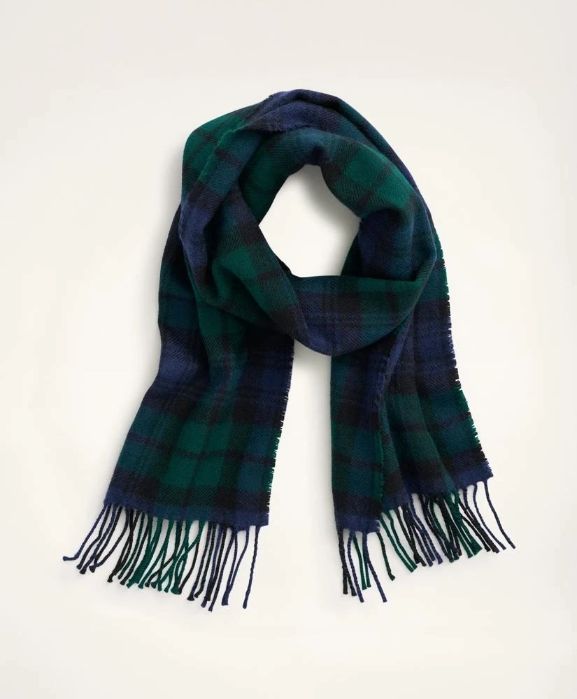 Brooks Brothers Lambswool Black Watch Tartan Scarf 1