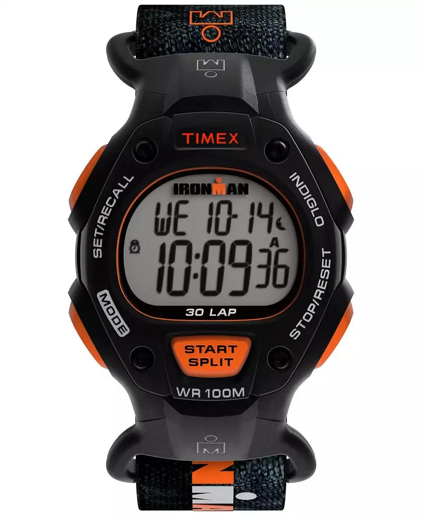 Timex Men's Quartz Digital Black Leather Watch, 38mm 1