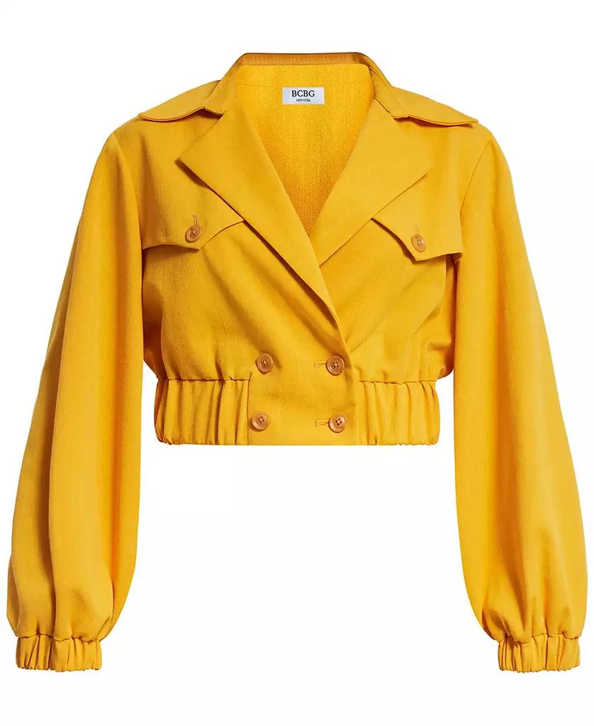 BCBG NEW YORK Women's Balloon-Sleeve Notch-Lapel Jacket 7