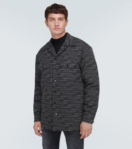 Dolce 
Gabbana Logo jacquard cotton-blend overshirt 3
