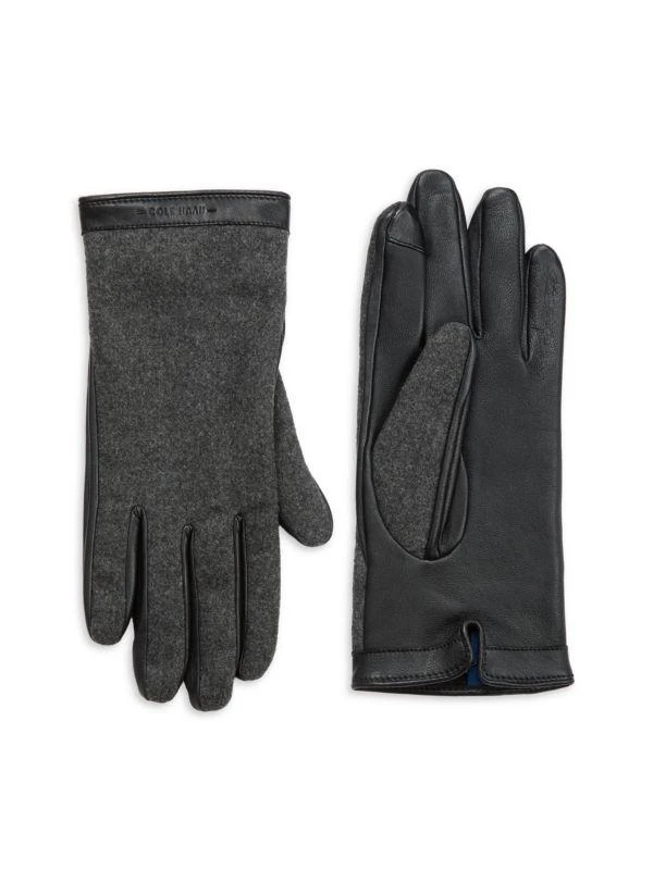 Cole Haan Leather Trim Gloves 1