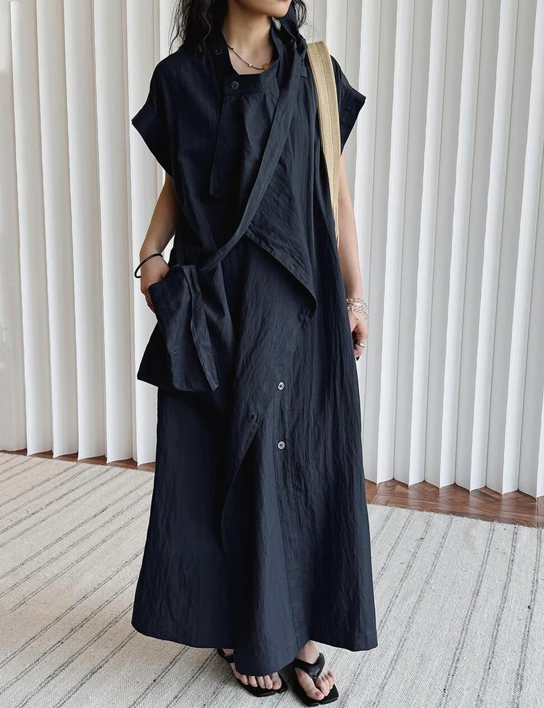 Pixie Market Navy Utility Dress 10
