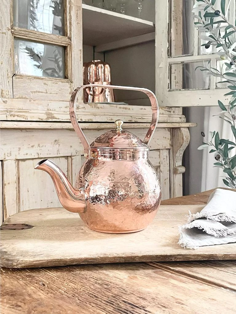 Coppermill Kitchen Vintage-Inspired Copper Hand-Hammered Teapot 3