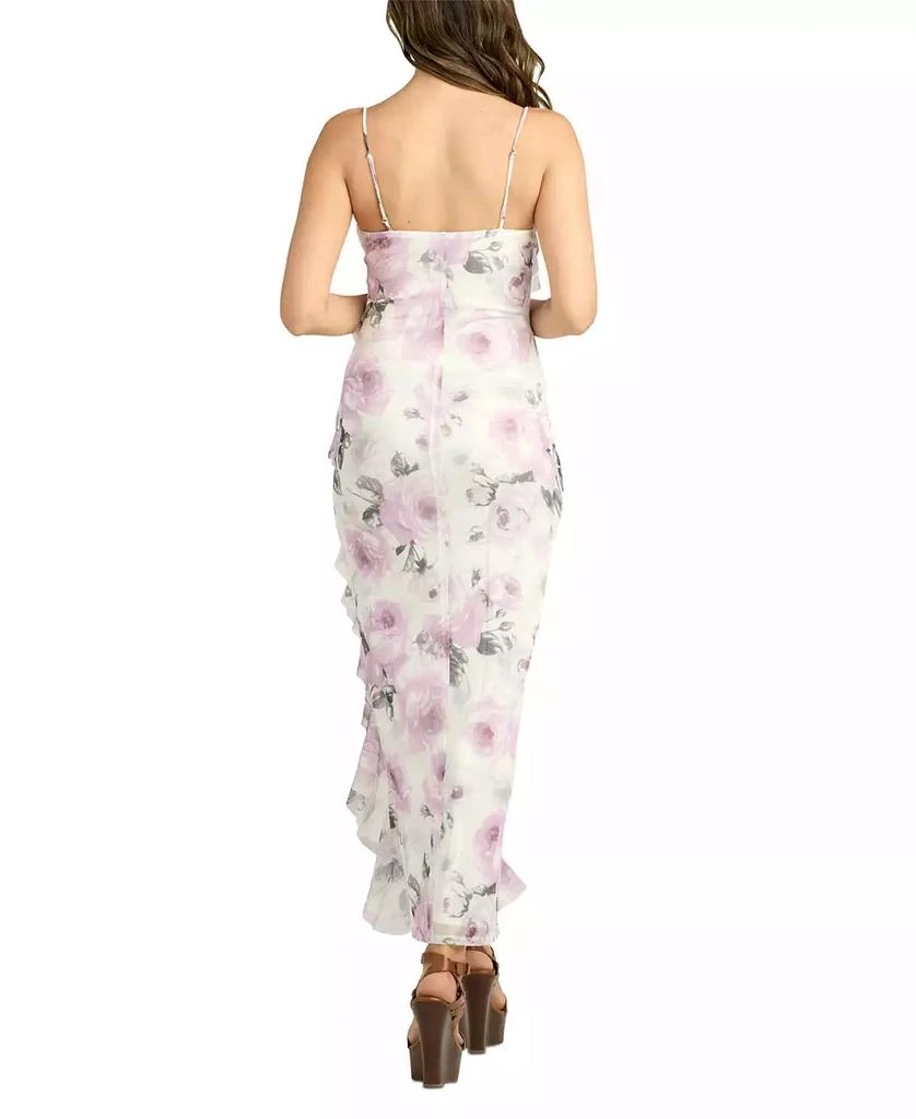 BCX Juniors' Cascade Ruffled Sleeveless Floral Dress 4