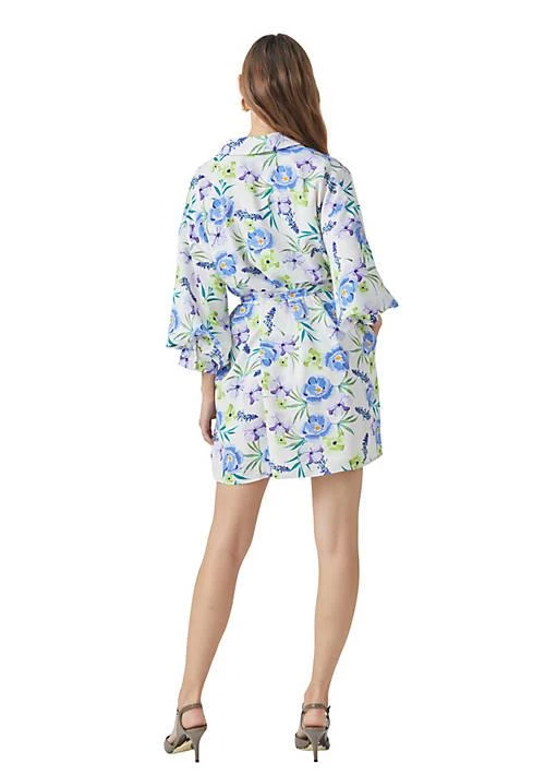 Endless Rose Rose Floral Print Belted Collared Dress 2